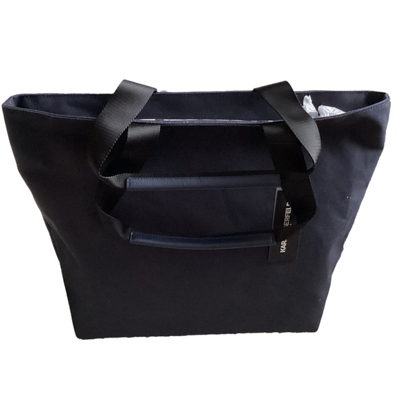 Karl Lagerfeld “Kristen Paris Star  ” Canvas Tote, NWT - Picture 3 of 10